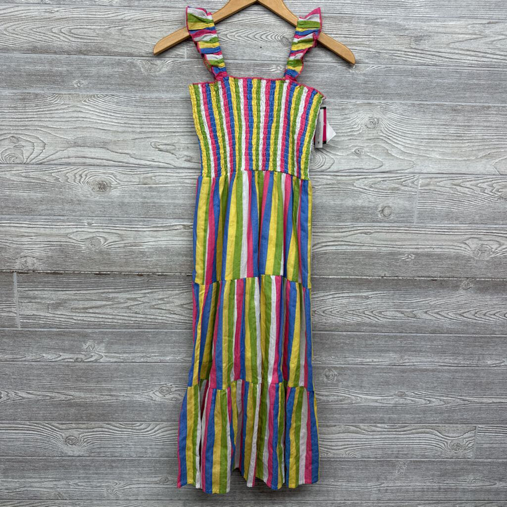 NEW Tank Smocked Long Dress Stripes