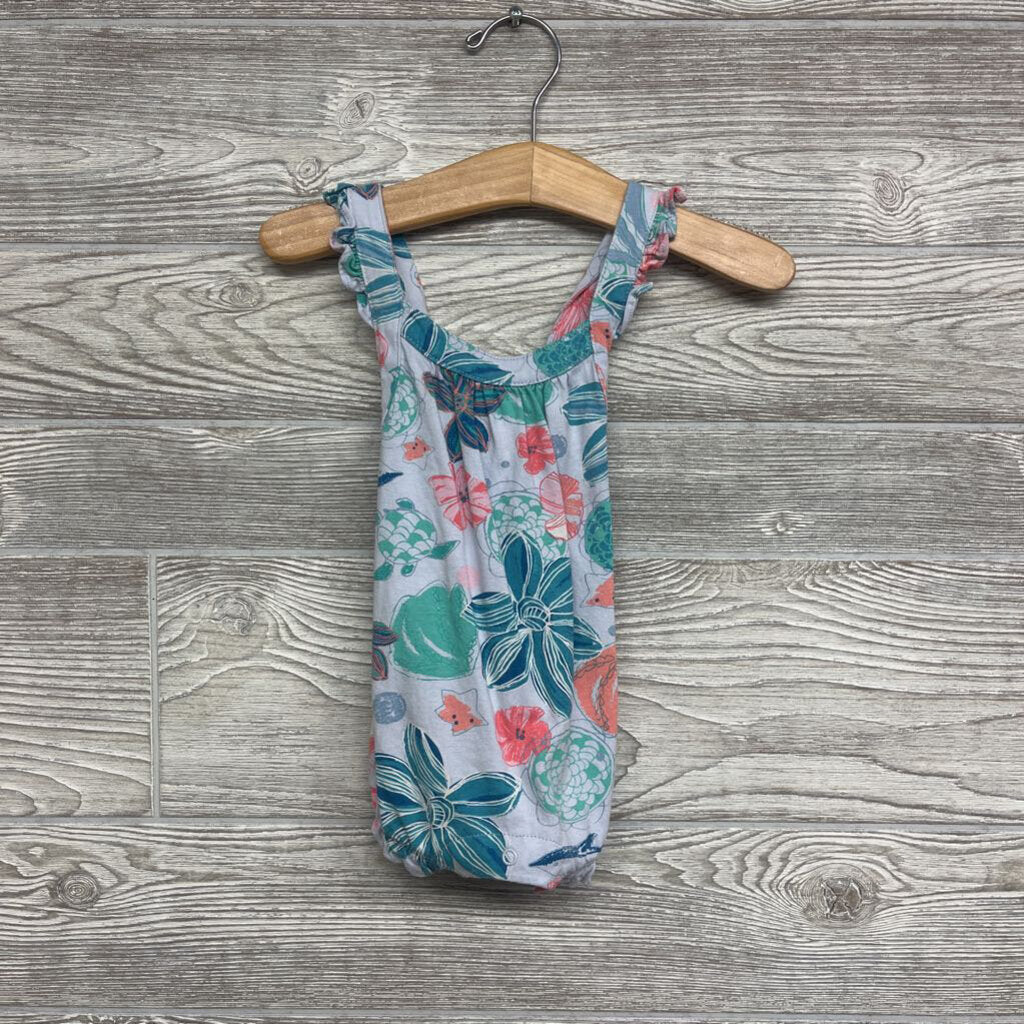 Romper Flowers Turtles