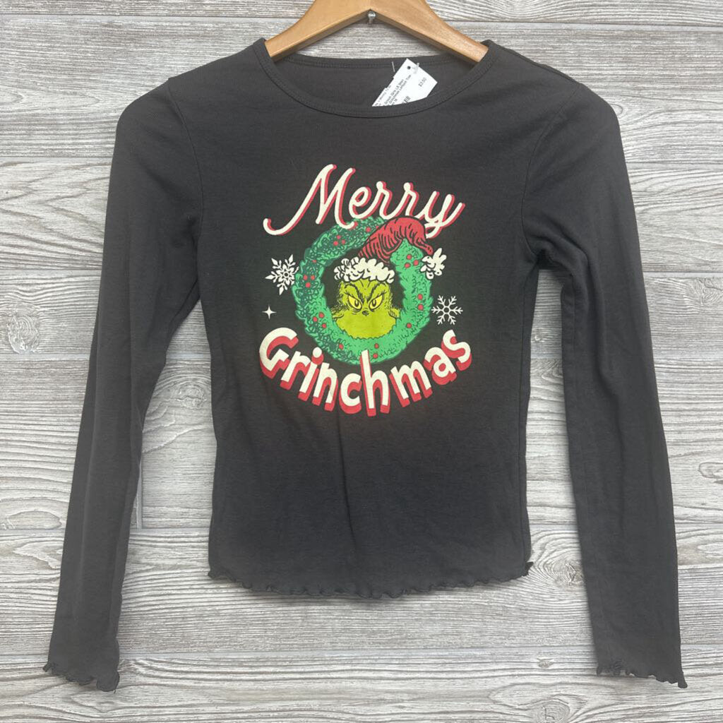 Girls LS Shirt Merry Grinchmas Lettuce Trim 14