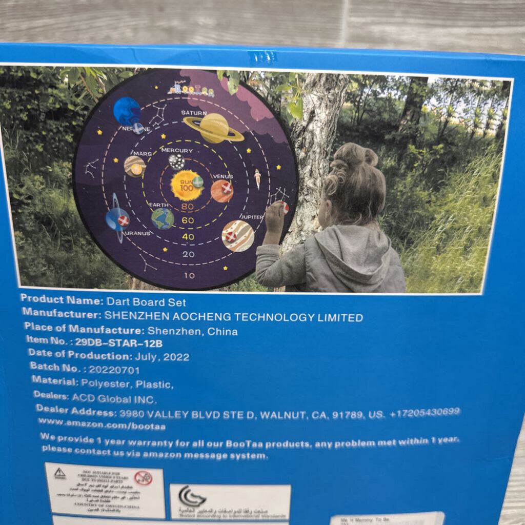 NEW Sticky Ball Dart Board Planets