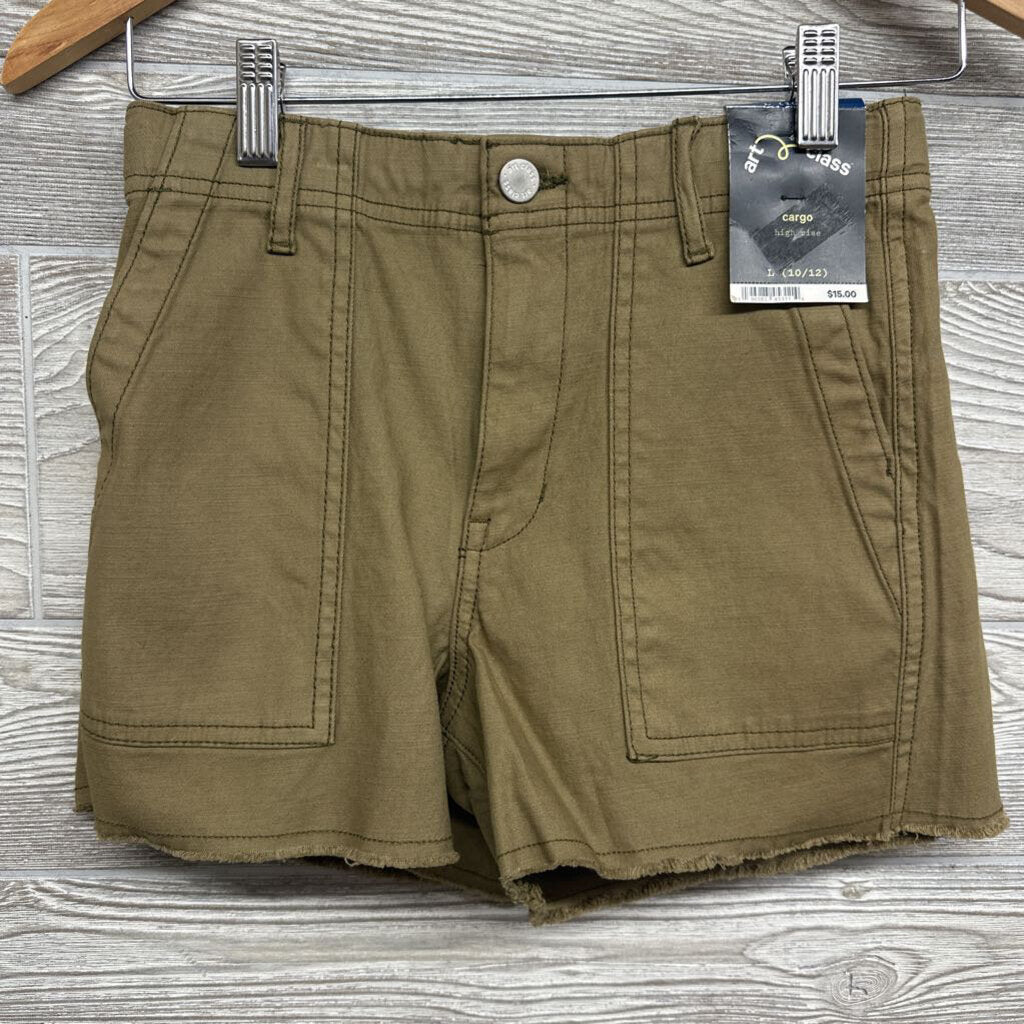 Girls Cargo Shorts Frayed