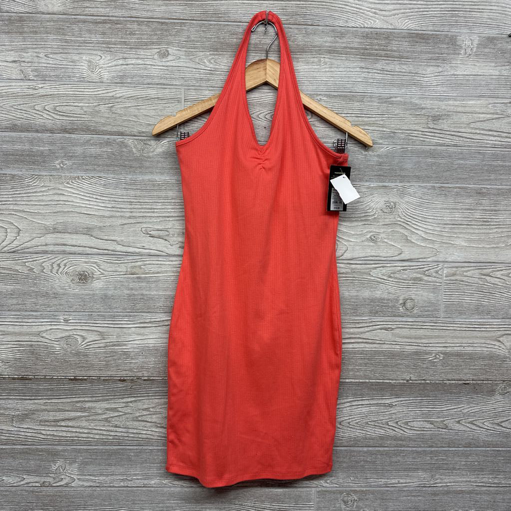 Girls NEW Ribbed Halter Dress 16/18