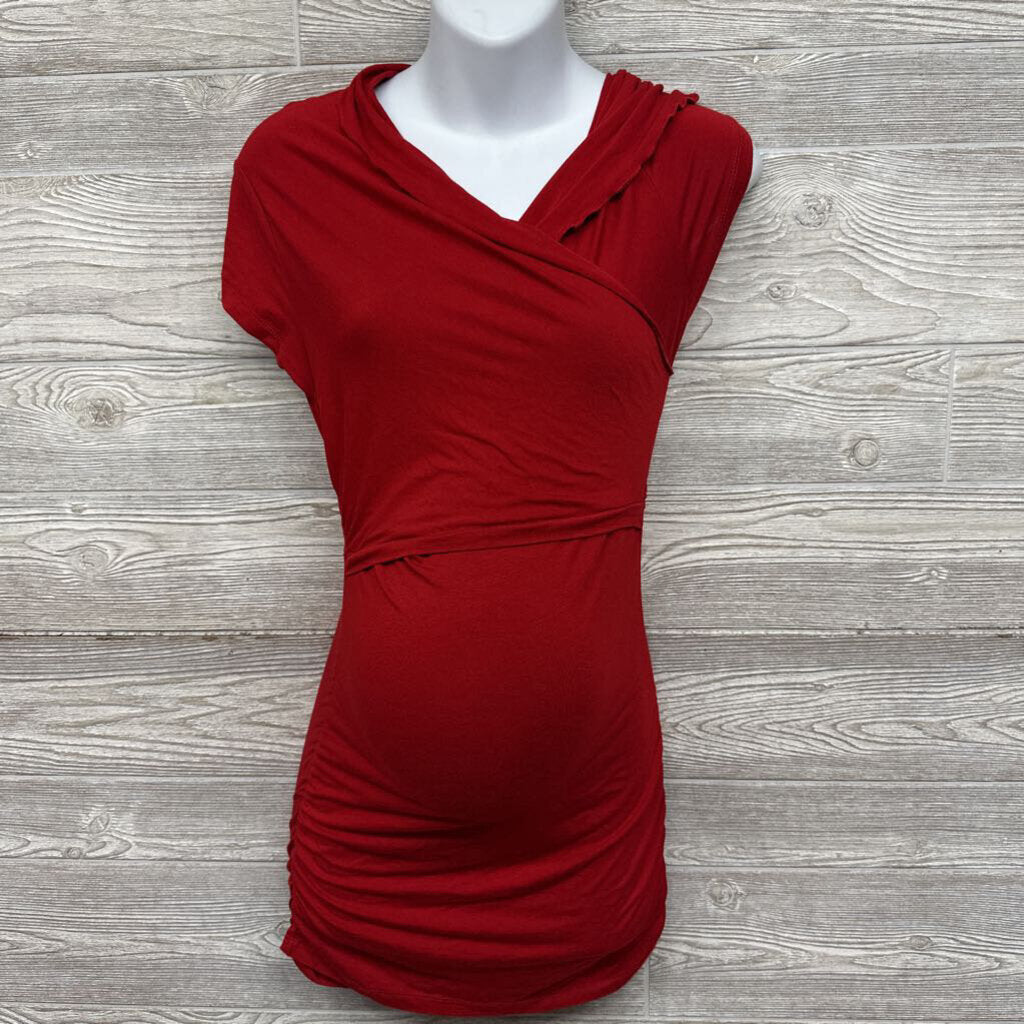 Ruched Shirt Lettuce Trim