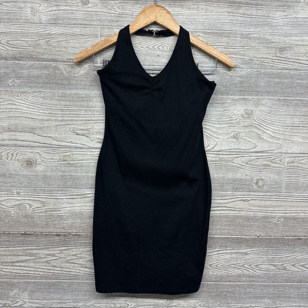 NEW Ribbed Halter Dress Solid