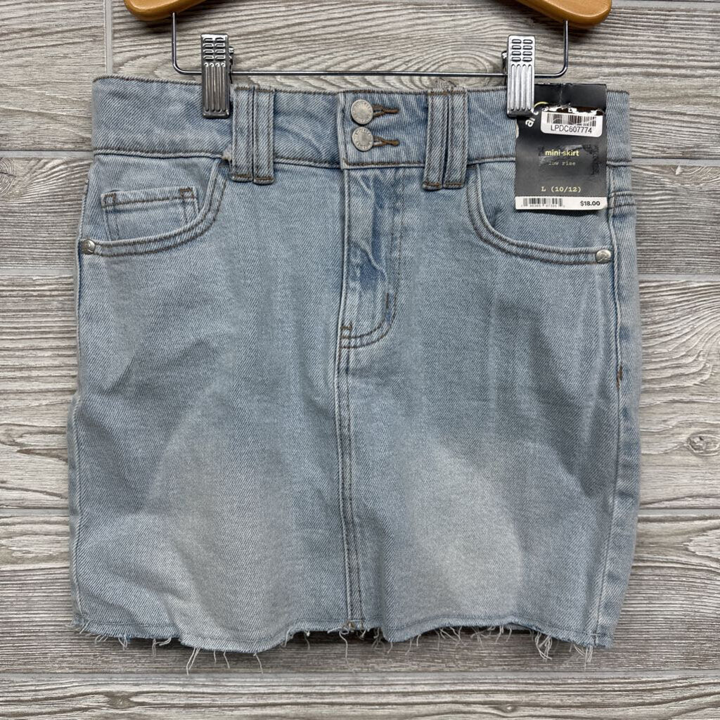 NEW Denim Skirt Frayed