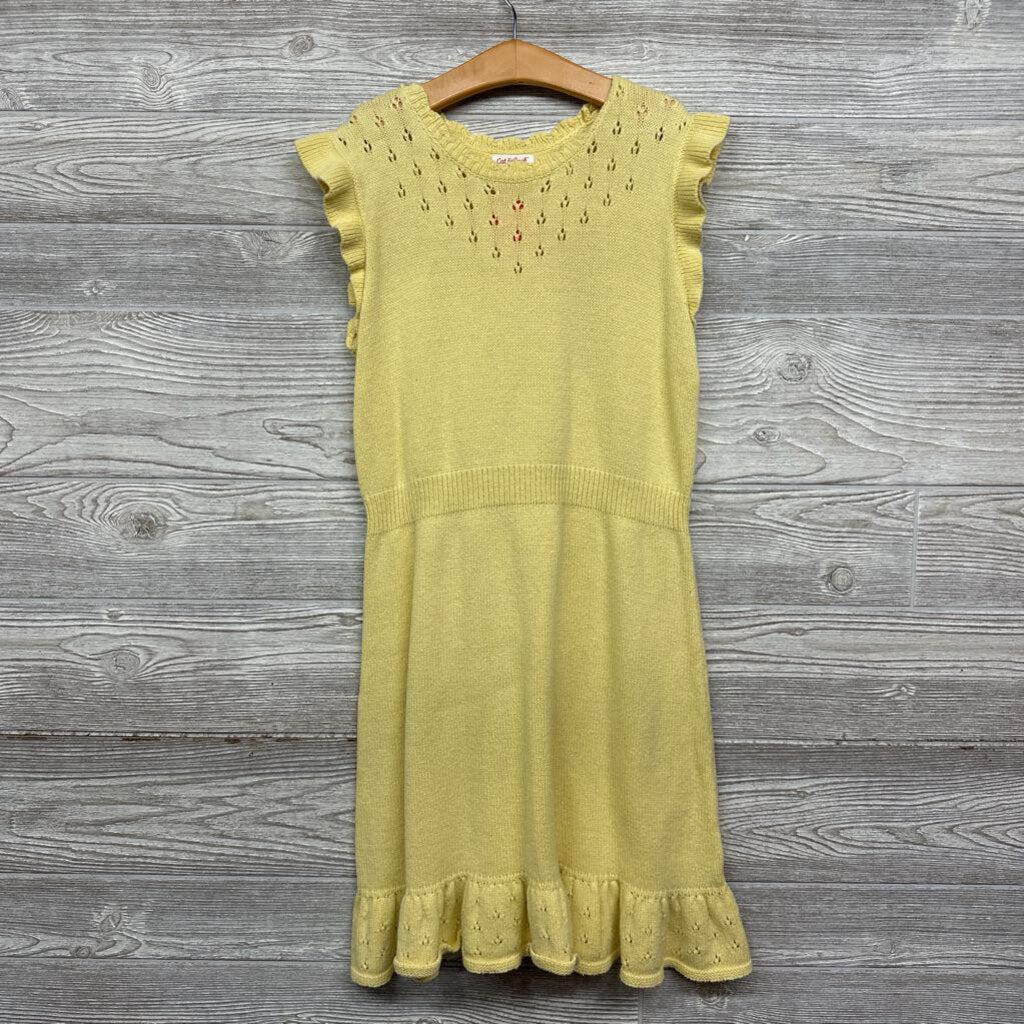 Knit Dress Ruffle Sleeves