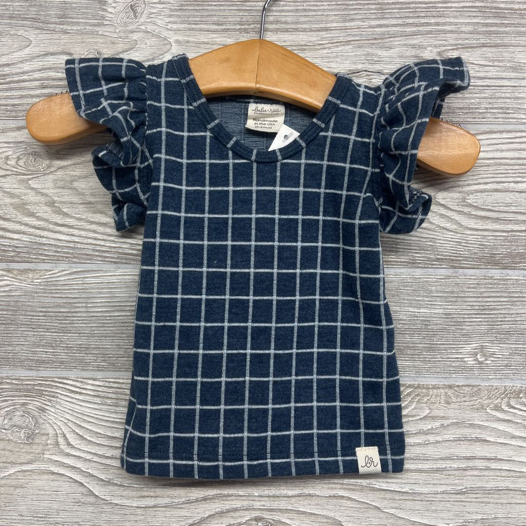 Shirt Ruffle Sleeves Grid *