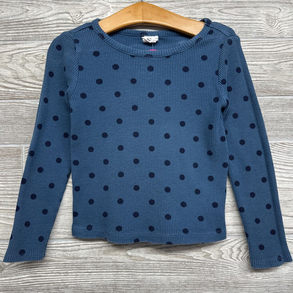 Waffle Knit LS Shirt Dots