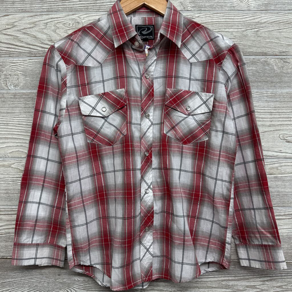 Pearl Snap Up Shirt Plaid
