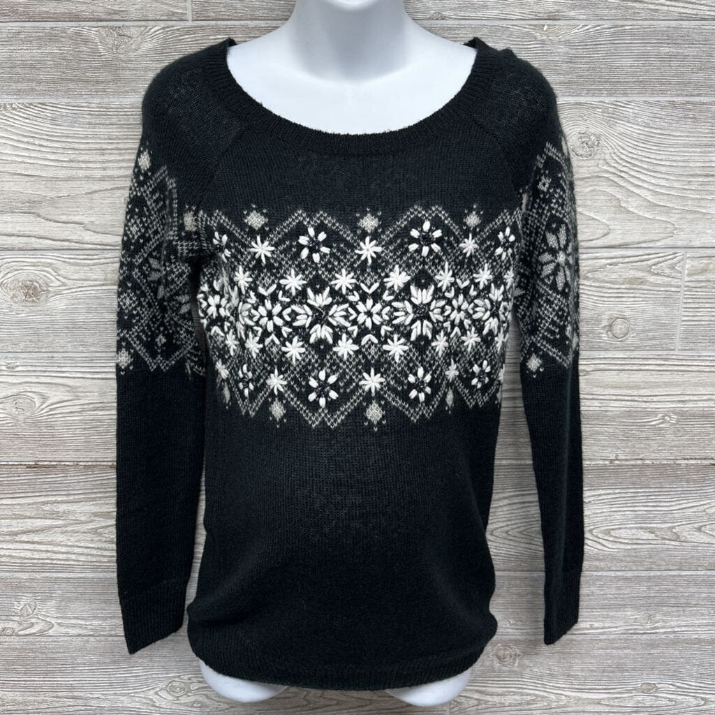 NEW Sweater Embroidered Flowers