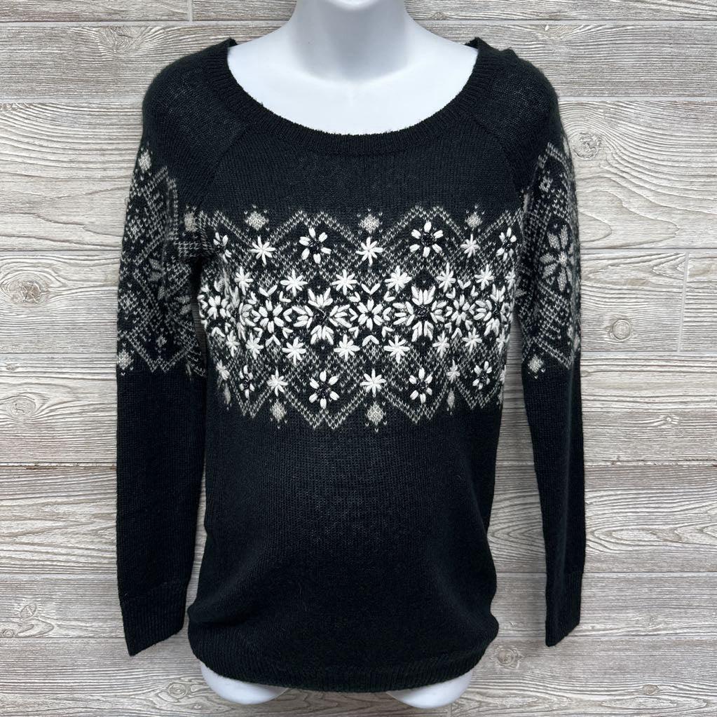 NEW Sweater Embroidered Flowers