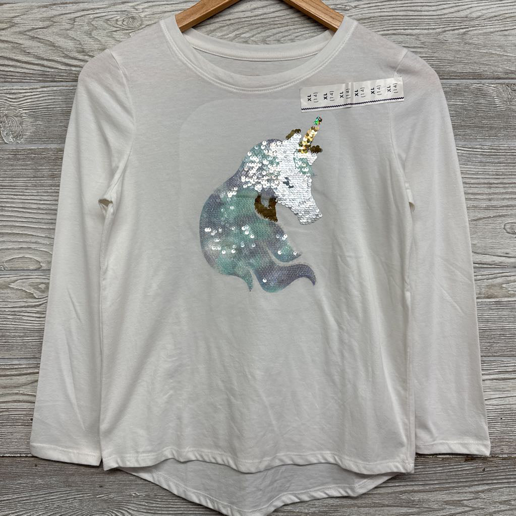 NEW LS Shirt Glitter Unicorn