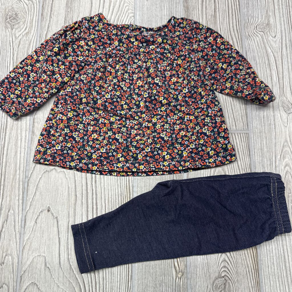 LS Shirt & Leggings Flowers