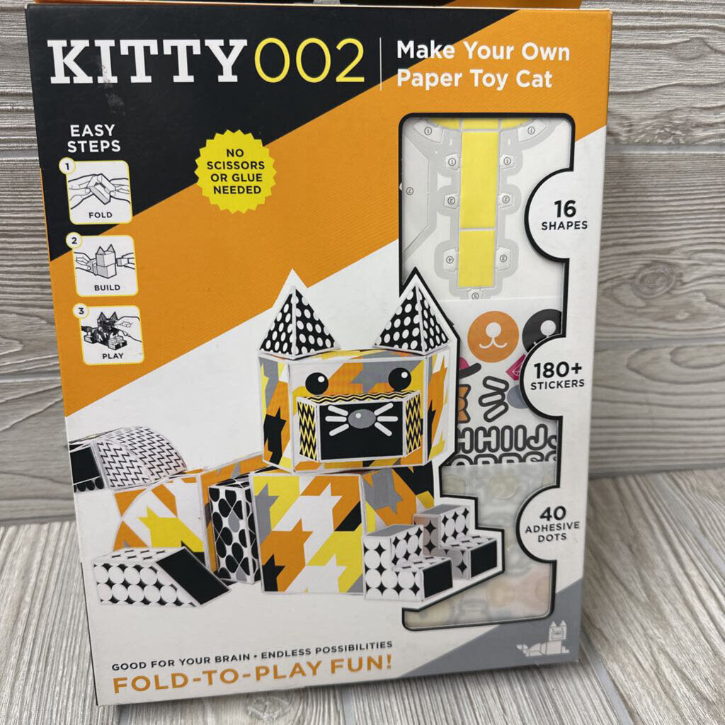 NEW Make Your Own Paper Toy Cat