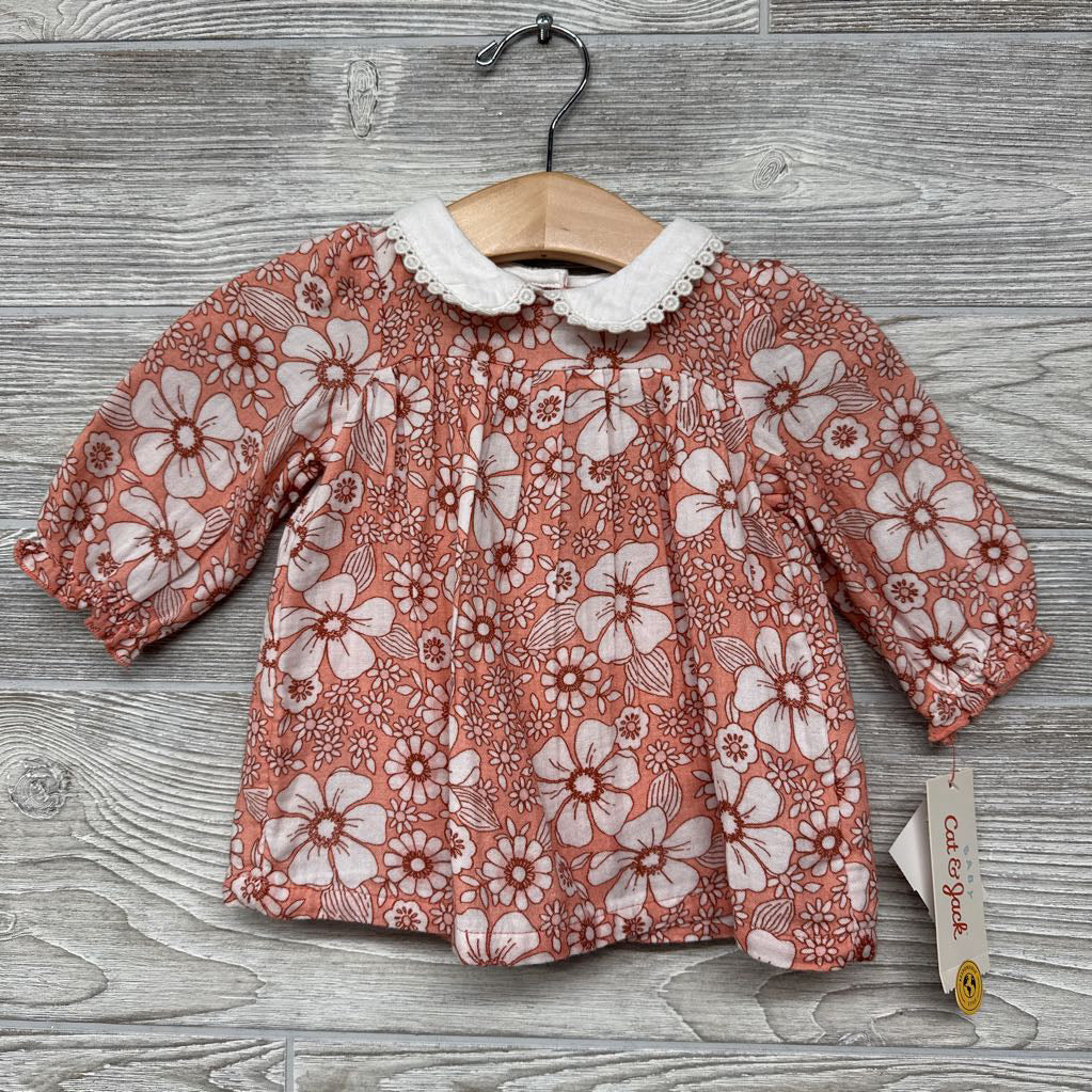 NEW 2 Pc Dress Flowers Scallop Neck