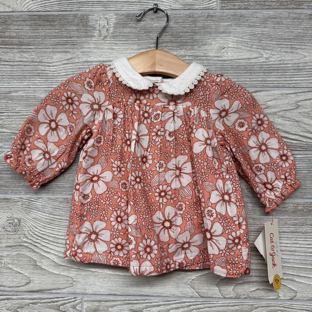 NEW 2 Pc Dress Flowers Scallop Neck