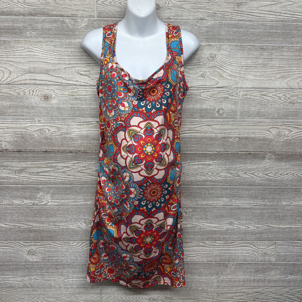 Ruched Tank Top Flowers