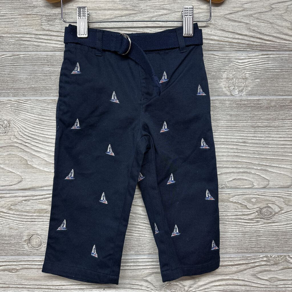 NEW Pants Embroidered Sail Boats