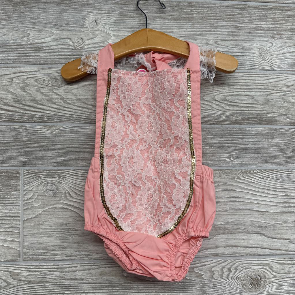 NEW Halter Romper Lace Ruffles