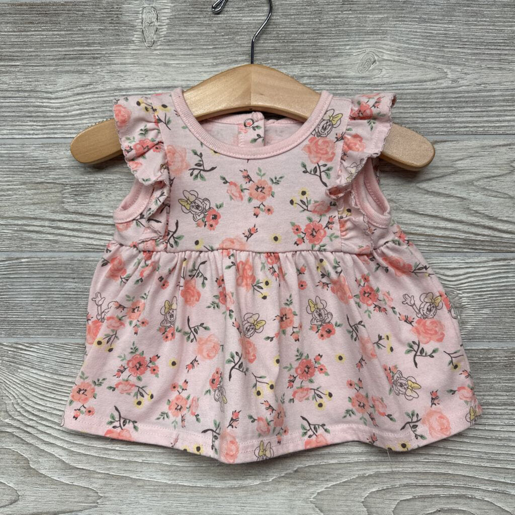 Dress Flutter Sleeves Minnie Mouse