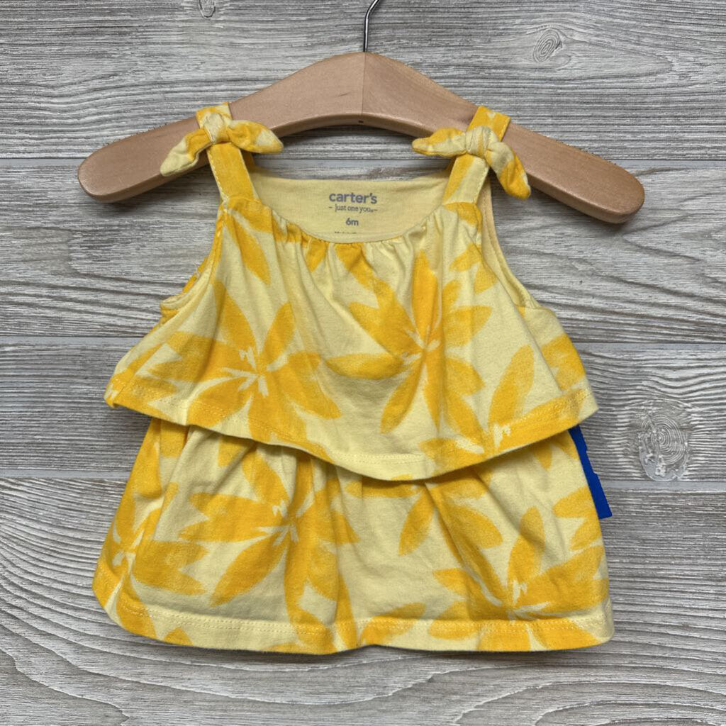 Tank Top Flowers Bow Straps