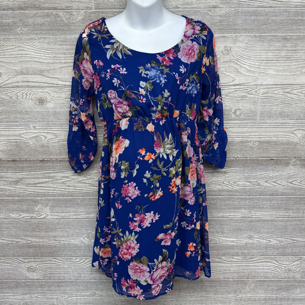 LS Chiffon Dress Flowers