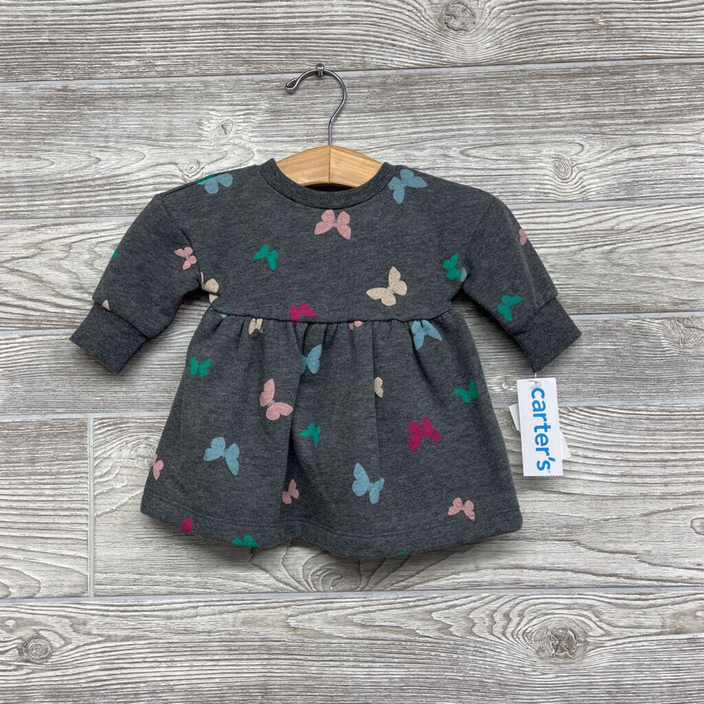 NEW LS Crewneck Dress & Bloomers Butterflies