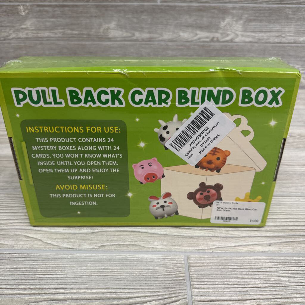 NEW 24 Pk Pull Back Blind Car Box