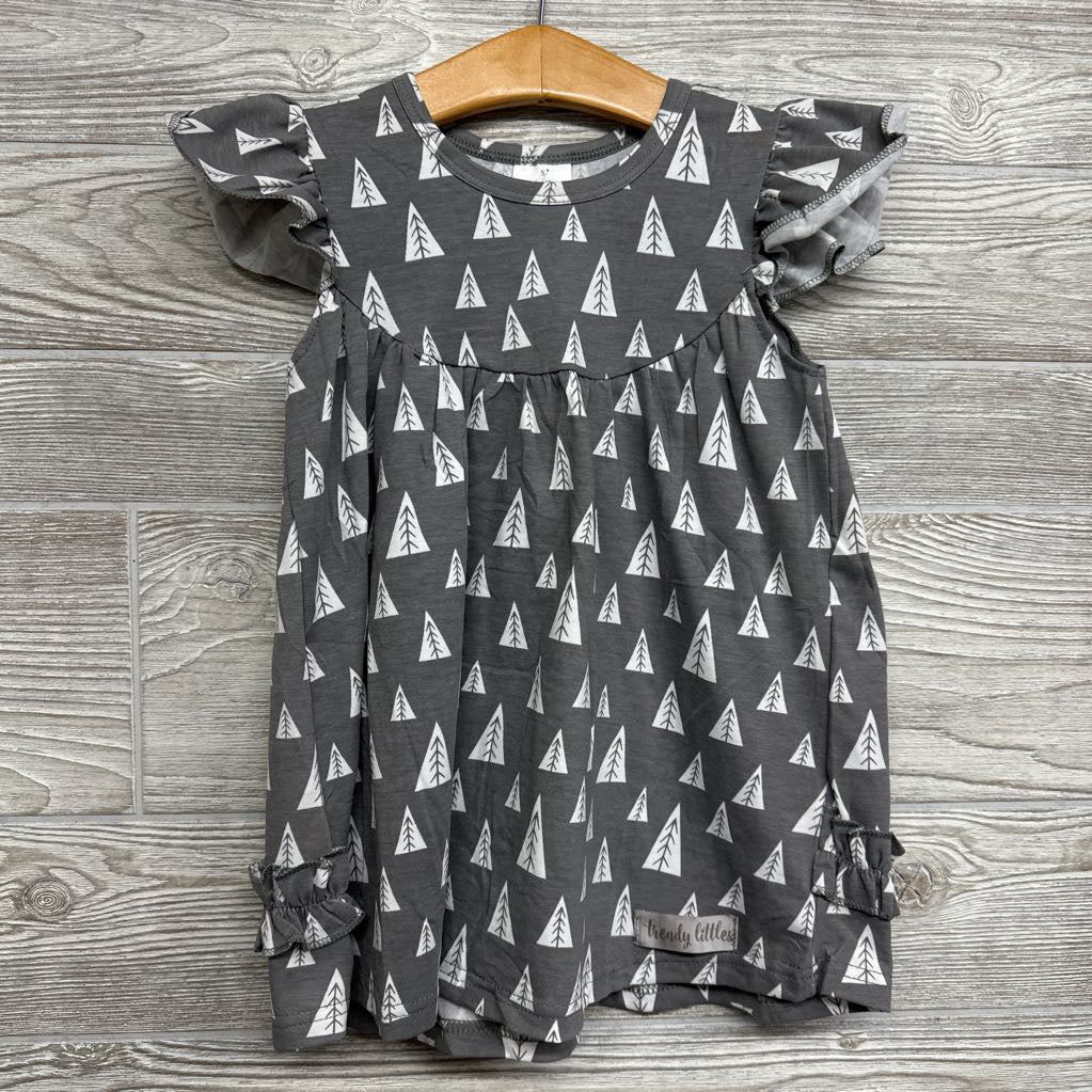NEW Dress Trees Flutter Sleeves 2t