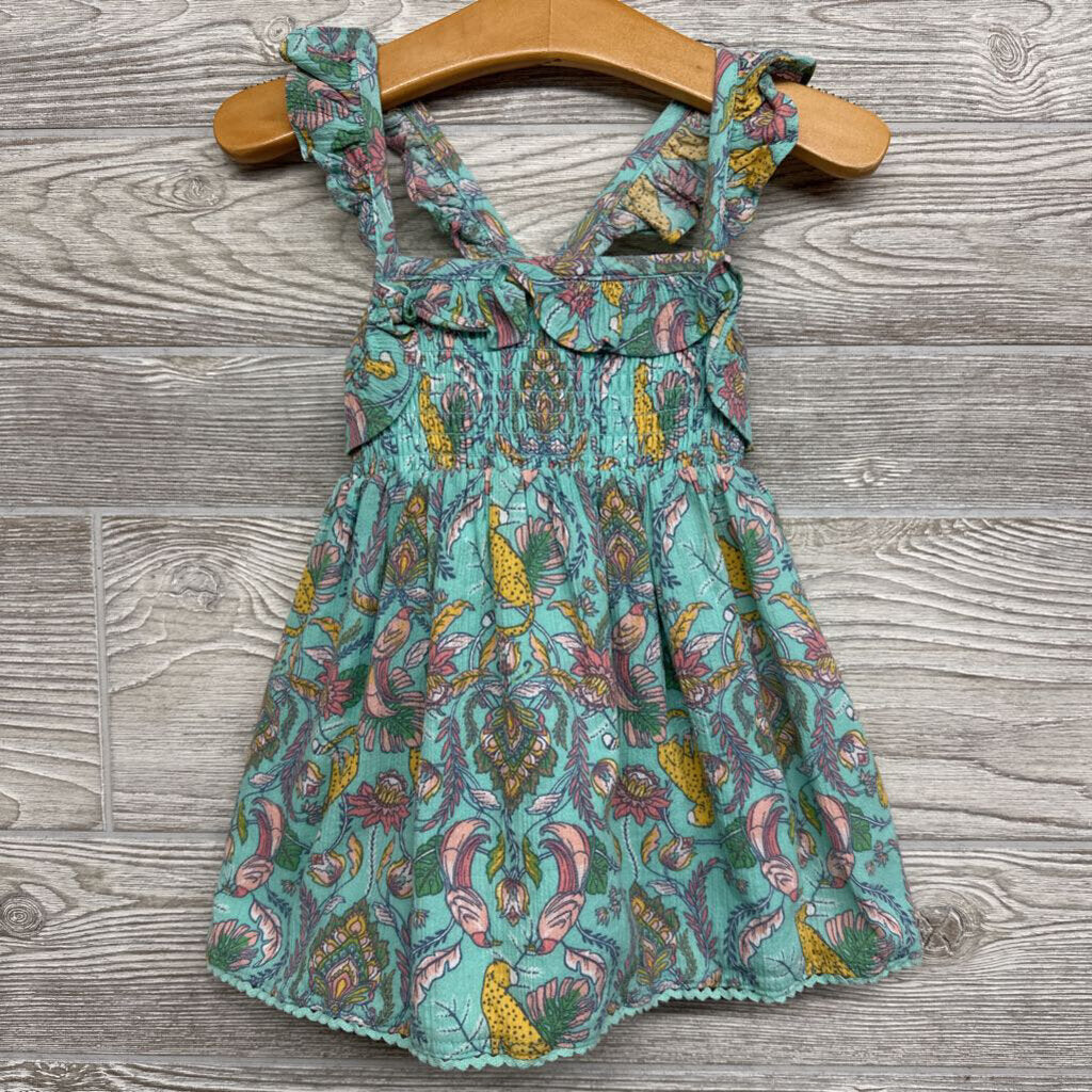 Tank Smocked Tunic Flowers Leopards