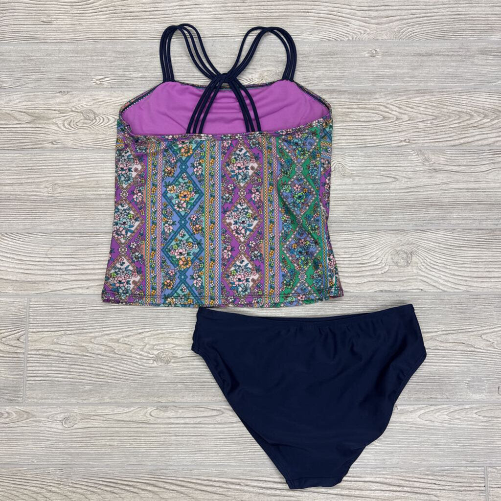 2 Pc Swimsuit Flowers
