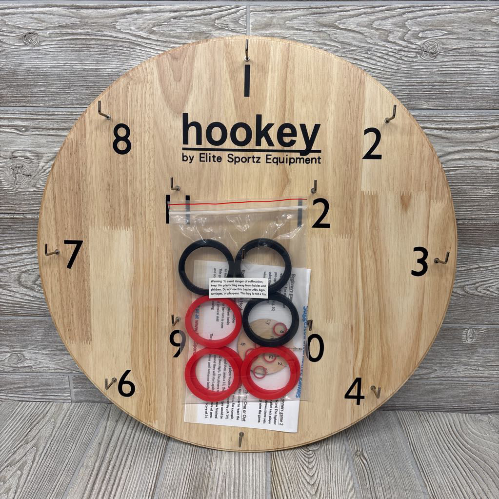 NEW Hookey Wooden Ring Toss Game