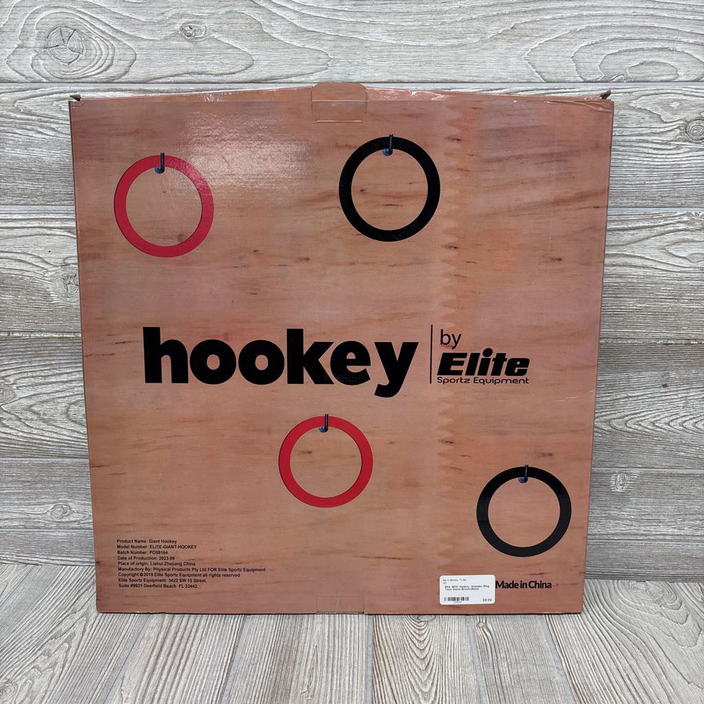 NEW Hookey Wooden Ring Toss Game