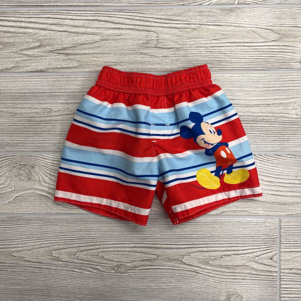 Swim Trunks Stripes Mickey Mouse