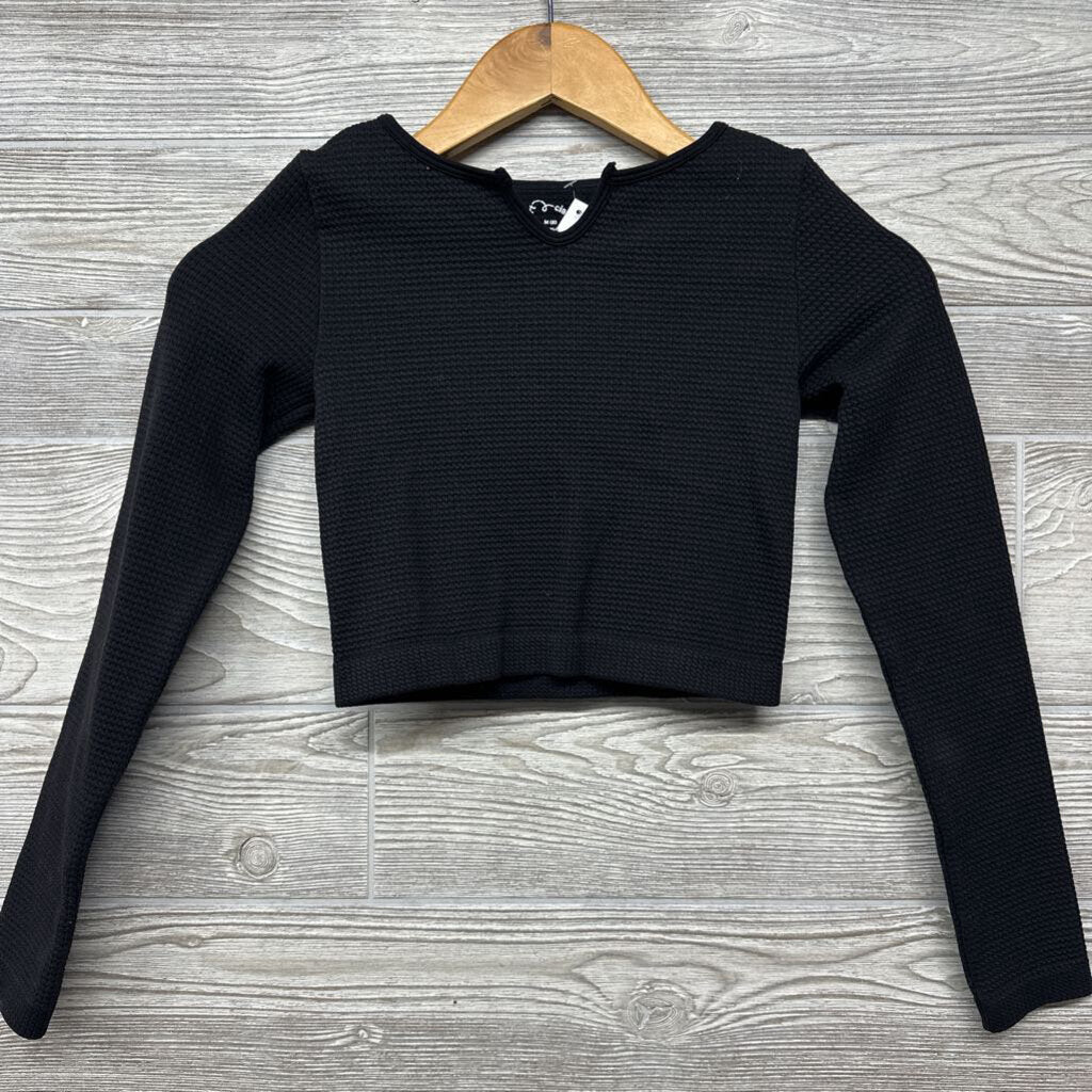 NEW LS Textured Shirt V Cut Out