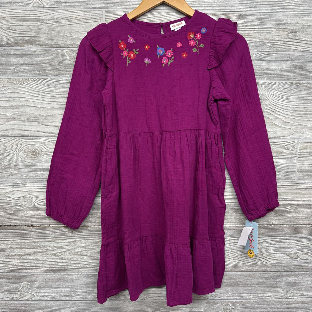 NEW LS Muslin Dress Flowers