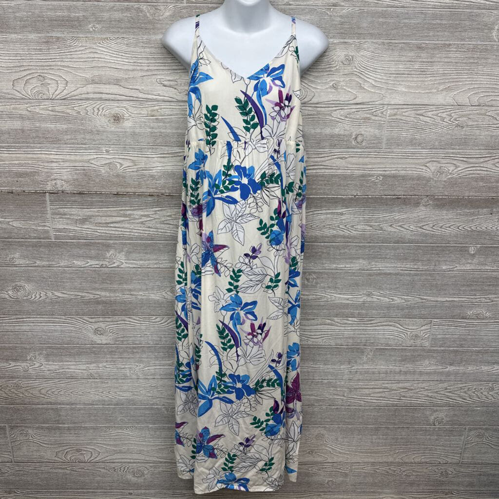 NEW Tank Maxi Dress Flowers Bow Back