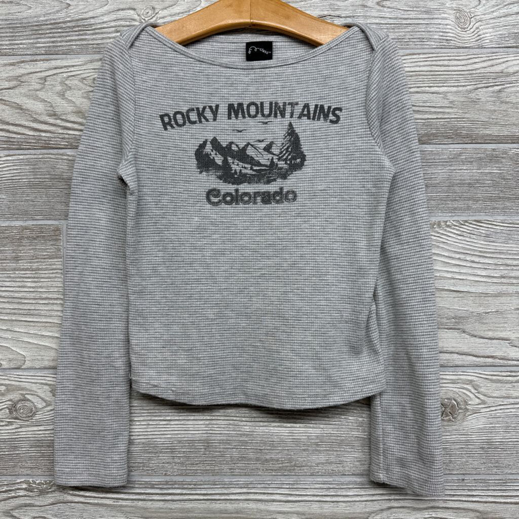 LS Waffle Knit Shirt Rocky Mountains Colorado