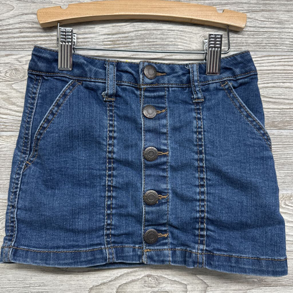Button Up Denim Skort
