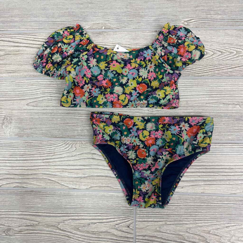 2 Pc Swimsuit Flowers
