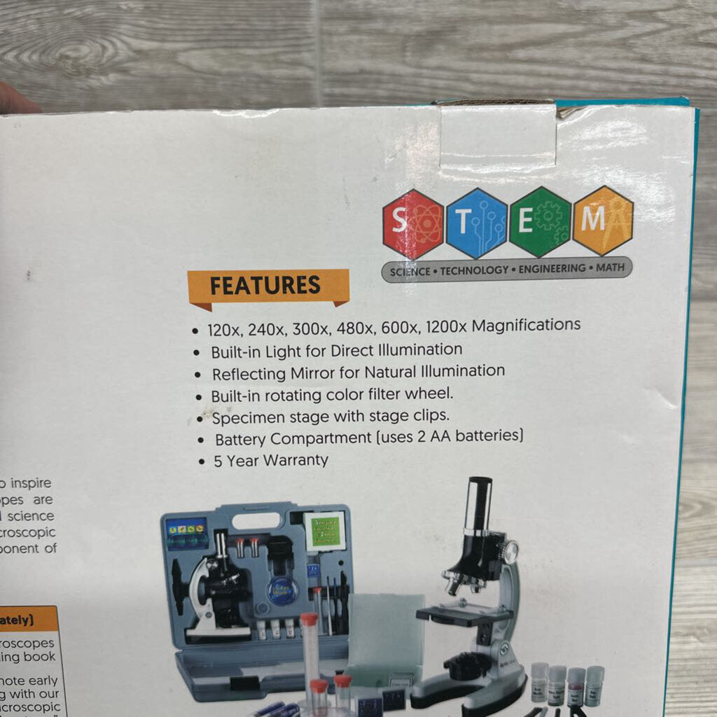 NEW 52 Piece Microscope Set
