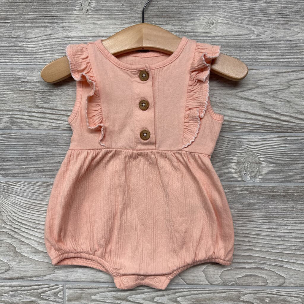 Tank Romper Ruffles Buttons
