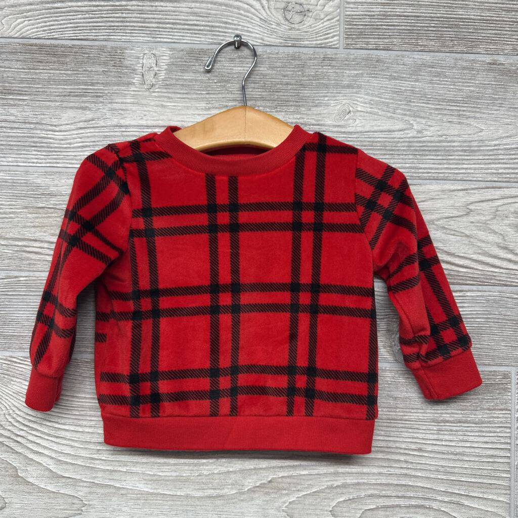 Plush Crewneck Plaid