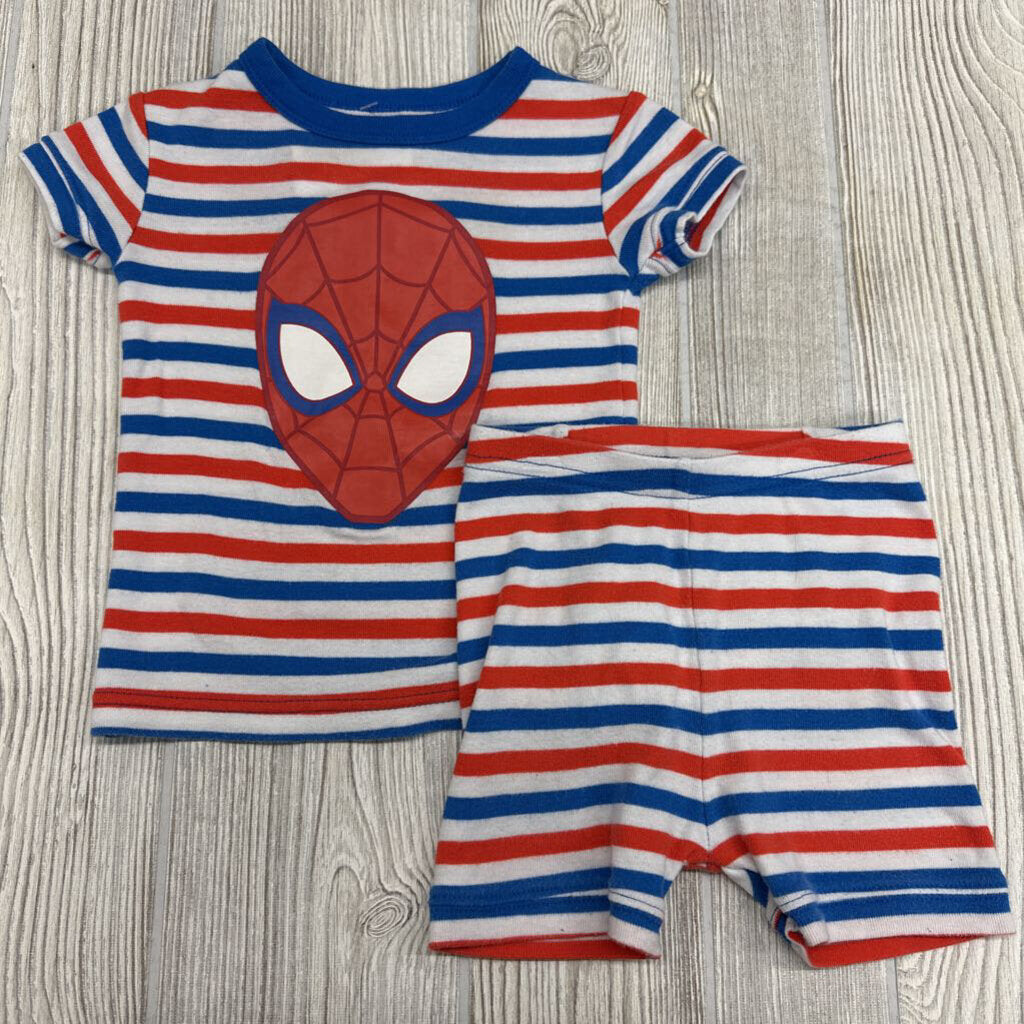2 Pc Pjs Stripes Spiderman