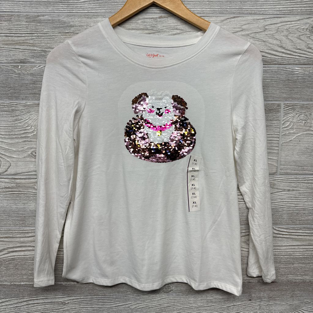 NEW LS Shirt Sequin Dog