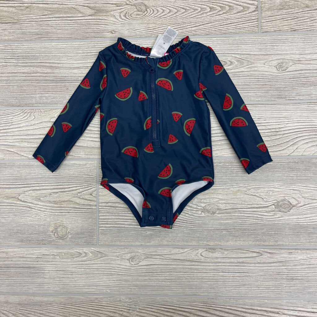 LS Swimsuit Strawberries