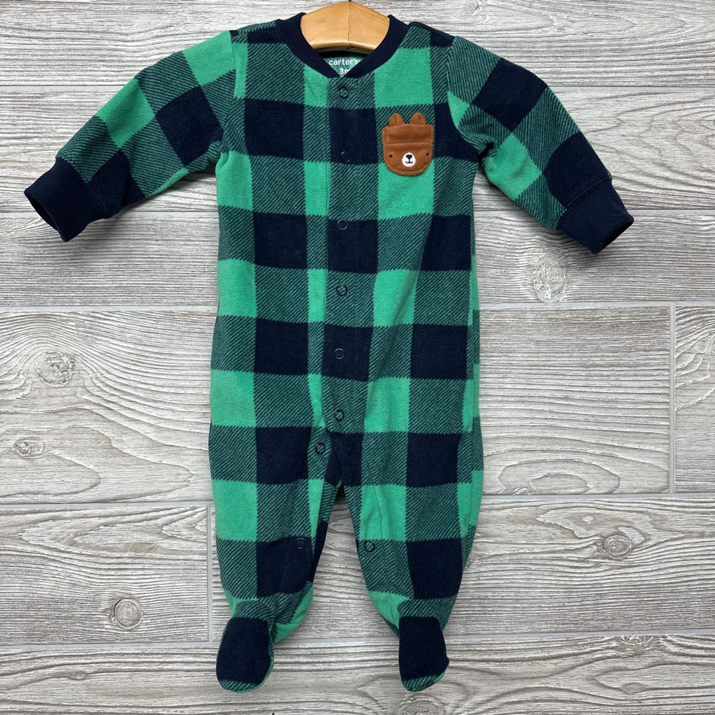 Blanket Sleeper Buffalo Plaid Bear