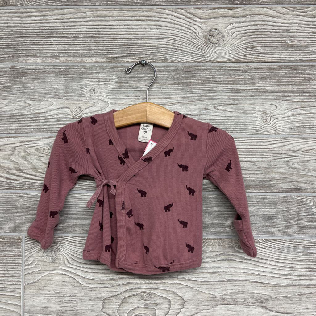 LS Ribbed Kimono Elephants