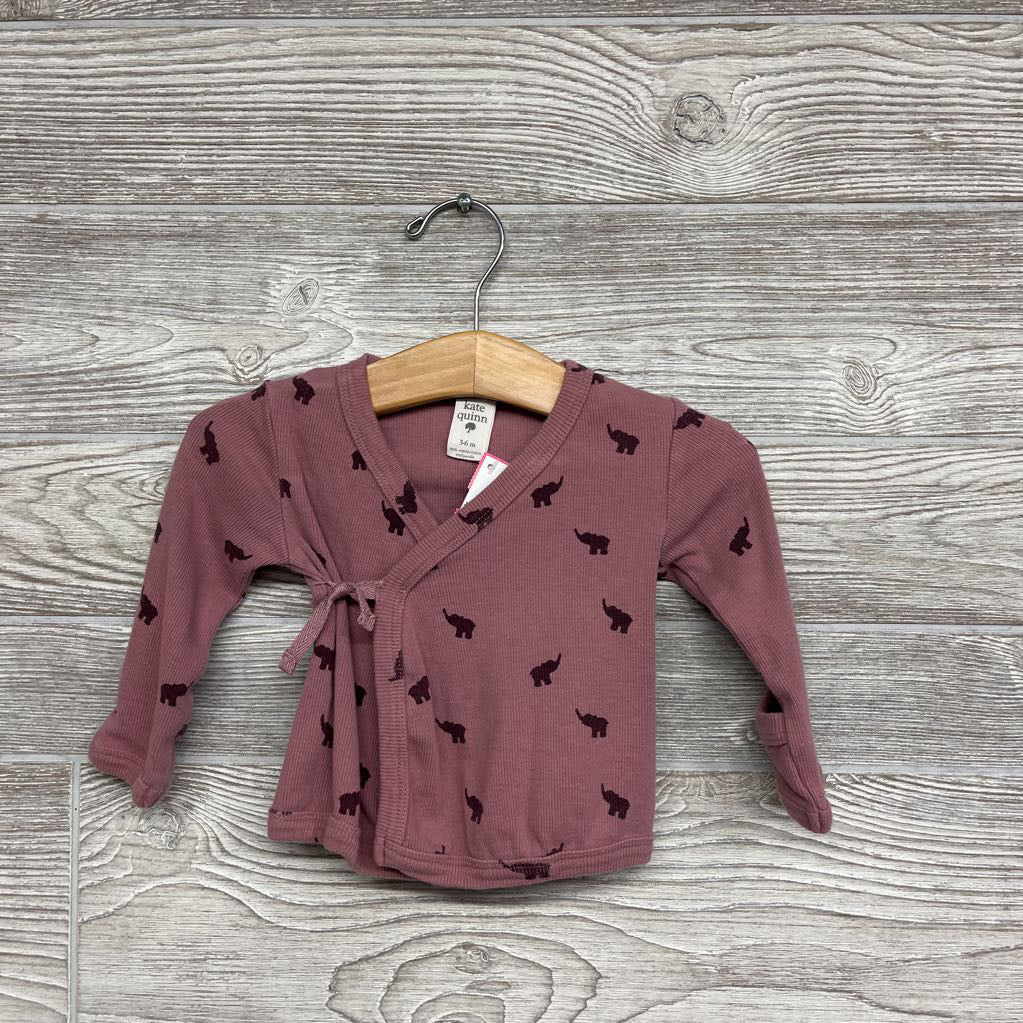 LS Ribbed Kimono Elephants
