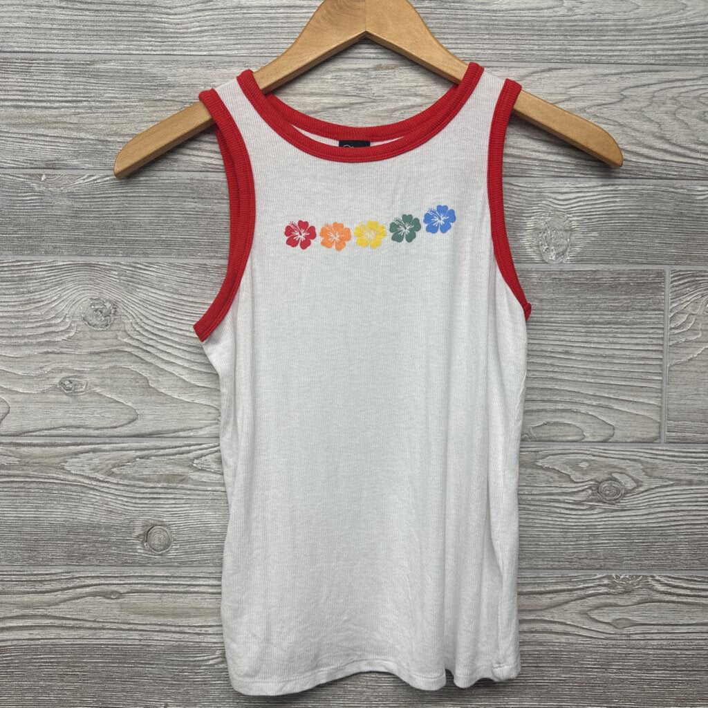 Ribbed Tank Top Flowers*